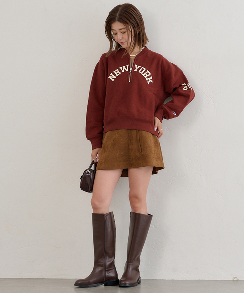 セール】Champion/チャンピオン REVERSE WEAVE HALF ZIP スウェット