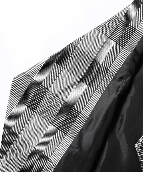 Cloudstyle（クラウドスタイル）の「【Cloudstyle】チェック柄 ダブルブレスト スーツベスト ジレ（スーツベスト・メンズ・ブラウン/ネイビー/ブラック・LARGE/X-LARGE/MEDIUM/SMALL）」の13枚目の写真