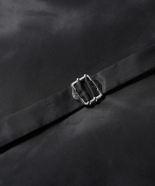 Cloudstyle（クラウドスタイル）の「【Cloudstyle】チェック柄 ダブルブレスト スーツベスト ジレ（スーツベスト・メンズ・ブラウン/ネイビー/ブラック・LARGE/X-LARGE/MEDIUM/SMALL）」の16枚目の写真