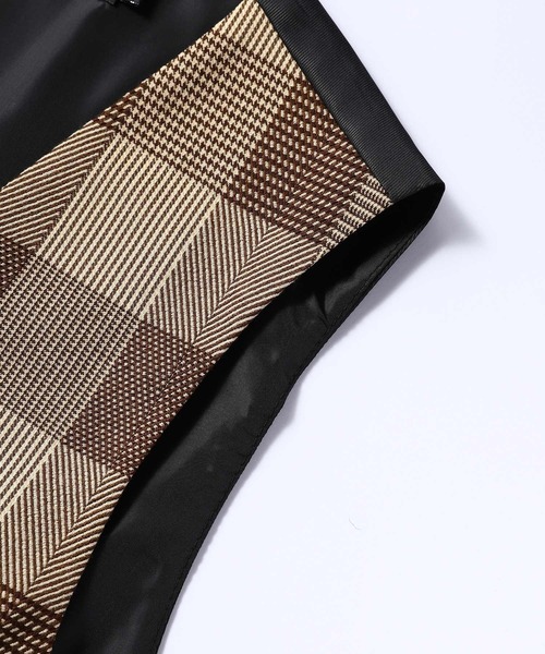 Cloudstyle（クラウドスタイル）の「【Cloudstyle】チェック柄 ダブルブレスト スーツベスト ジレ（スーツベスト・メンズ・ブラウン/ネイビー/ブラック・LARGE/X-LARGE/MEDIUM/SMALL）」の18枚目の写真