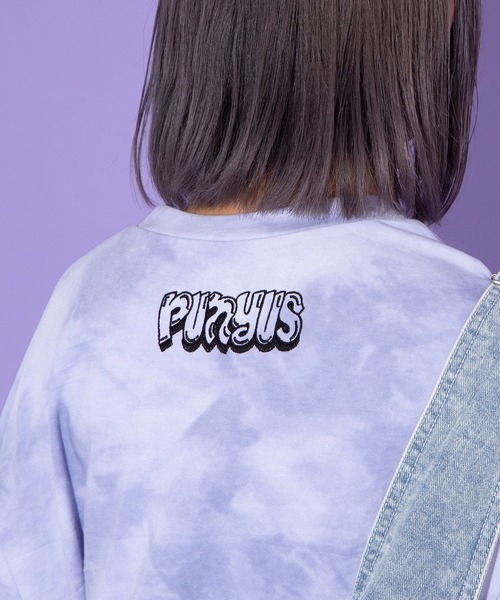 PUNYUS（プニュズ）の「Toxicタイダイ柄Ｔシャツ（Tシャツ/カットソー・レディース・ブラック/イエロー/パープル・3/4）」の7枚目の写真