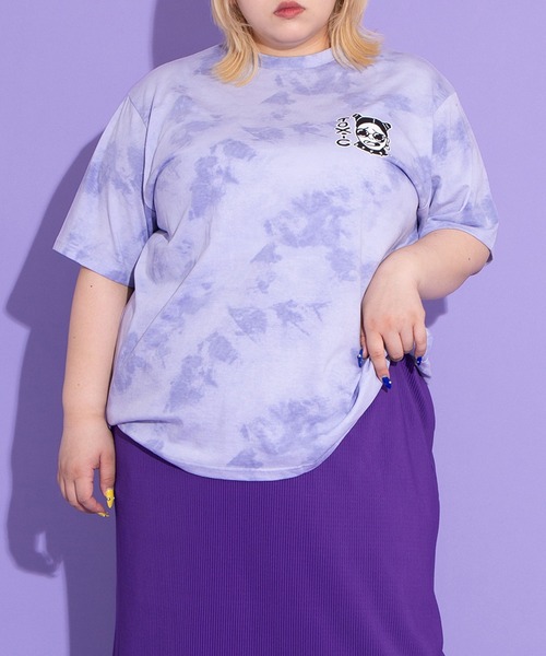 PUNYUS(プニュズ)の「Toxicタイダイ柄Tシャツ(Tシャツ/カットソー・レディース・ブラック/イエロー/パープル・3/4)」の18枚目の写真