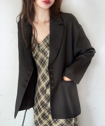 LAUIR | 【薄手、裏地なし】オーバーサイズジャケット(テーラードジャケット)