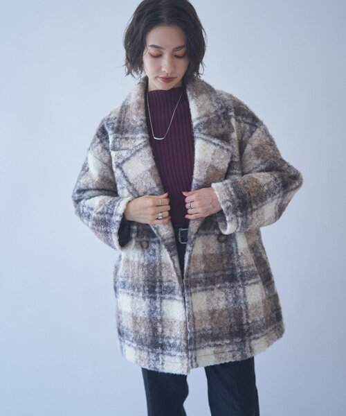 リングジャケット　チェック柄 テーラードジャケット RING JACKET チェック柄 テーラードジャケット