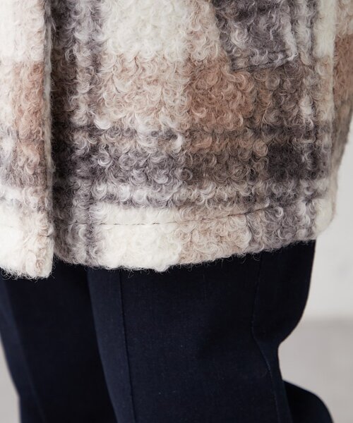 Remind me and forever（リマインドミーアンドフォーエバー）の「リングチェックＷテーラージャケット（テーラードジャケット・レディース・ブラック/モカ/ネイビー・FREE）」の21枚目の写真