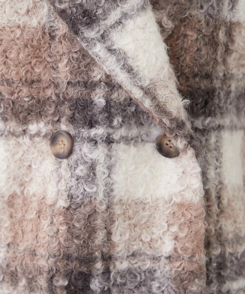 Remind me and forever（リマインドミーアンドフォーエバー）の「リングチェックＷテーラージャケット（テーラードジャケット・レディース・ブラック/モカ/ネイビー・FREE）」の22枚目の写真