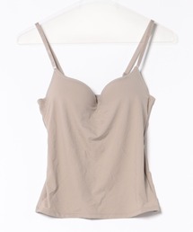 Sanei（サンエイ）の「【秒で盛れるブラインナー】着けた瞬間スタイルアップ！トレンド感のあるナチュラルカラーのリブ柄でおしゃれが楽しめる♪（キャミソール）」