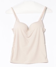 Sanei（サンエイ）の「【秒で盛れるブラインナー】着けた瞬間スタイルアップ！トレンド感のあるナチュラルカラーのリブ柄でおしゃれが楽しめる♪（キャミソール）」