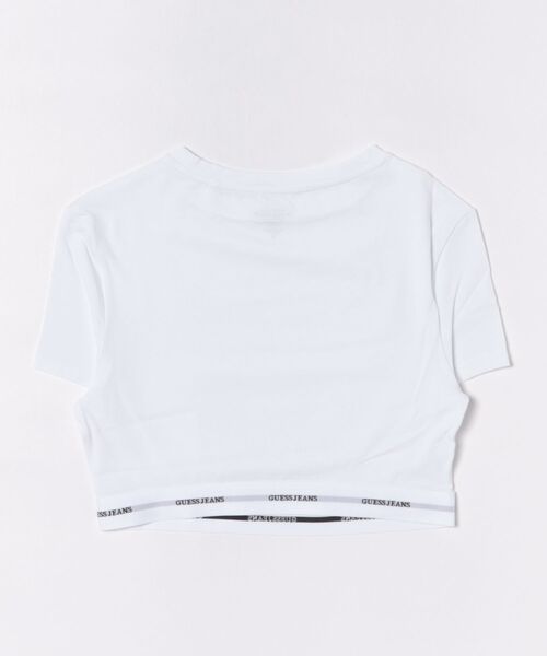 GUESS JEANS(ゲスジーンズ)の「GUESS JEANS/ゲスジーンズ/CROP SS TOP(Tシャツ/カットソー・レディース・グレー/ホワイト/ブラック・M/S/XS)」の12枚目の写真