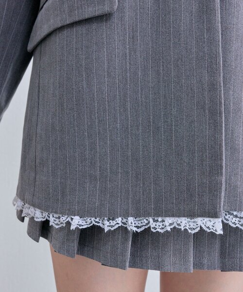 セール】【PinSucreCollection】レースアップテーラードジャケット