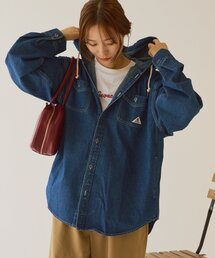 GEVACO | 【GEVACO】デニムフーディーシャツ(シャツ/ブラウス)