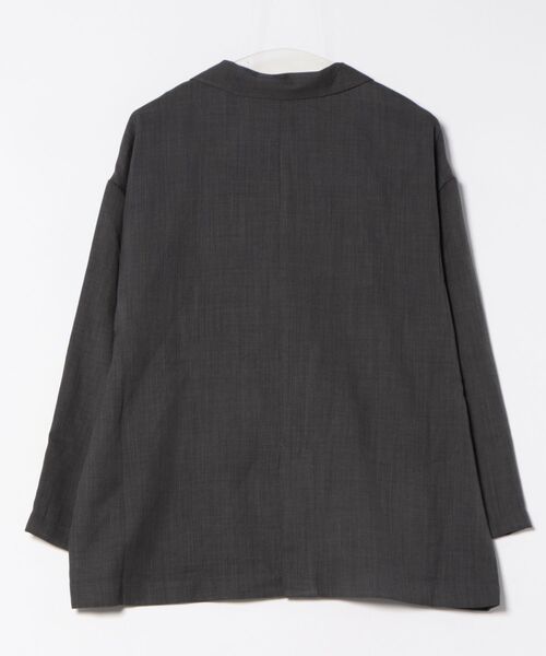 GORGE(ゴージ)の「《抜け感ダブルボタン》レディース テーラードジャケット ゆったりシルエット 春秋(その他アウター・レディース・チャコール/ブラウン/ネイビー・F)」の16枚目の写真