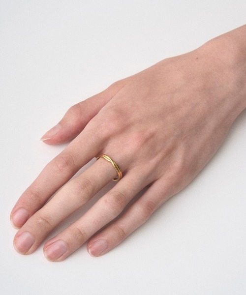Juha（ユハ）の「RING - CROSS - GOLD（リング・メンズ・ゴールド・7号/9号/11号/13号/15号/17号/19号/5号）」の2枚目の写真