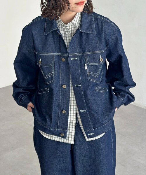 セール】【セットアップ可】カラーデニムジャケット（デニムジャケット