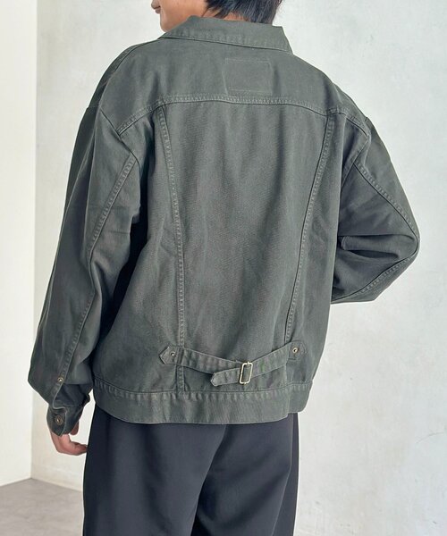 CPCM（シーピーシーエム）の「【セットアップ可】カラーデニムジャケット（デニムジャケット・メンズ・アイボリー/ネイビー/インディゴブルー/グリーン・MEDIUM/LARGE）」の15枚目の写真