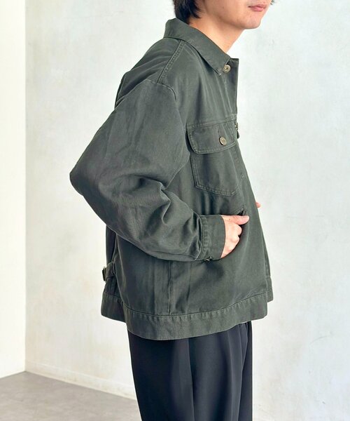 CPCM（シーピーシーエム）の「【セットアップ可】カラーデニムジャケット（デニムジャケット・メンズ・アイボリー/ネイビー/インディゴブルー/グリーン・MEDIUM/LARGE）」の17枚目の写真