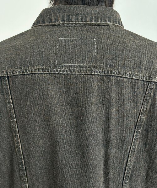 CPCM（シーピーシーエム）の「【セットアップ可】カラーデニムジャケット（デニムジャケット・メンズ・アイボリー/ネイビー/インディゴブルー/グリーン・MEDIUM/LARGE）」の19枚目の写真