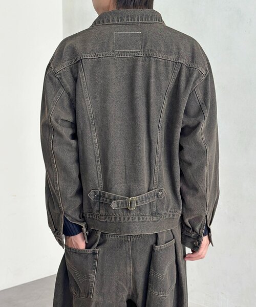 CPCM（シーピーシーエム）の「【セットアップ可】カラーデニムジャケット（デニムジャケット・メンズ・アイボリー/ネイビー/インディゴブルー/グリーン・MEDIUM/LARGE）」の9枚目の写真