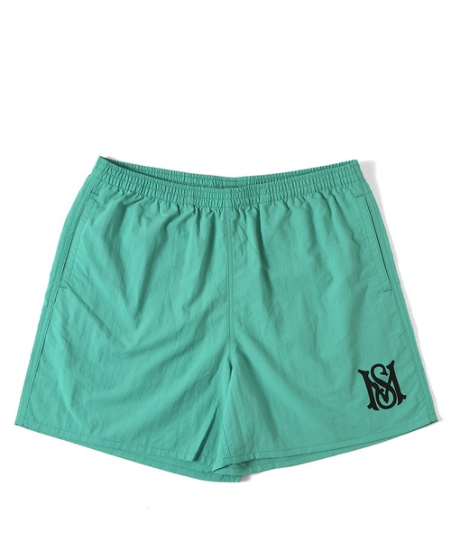 MFC STORE（エムエフシーストア）の「MFC STORE MS LOGO SHORT PANTS（その他パンツ・メンズ・ネイビー系/オレンジ系その他/ブラック/ブラウン系その他/イエロー/グリーン系その他/コーラルピンク・S/M/L/XL）」の4枚目の写真