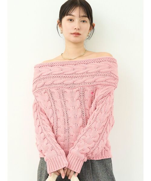 POLO BCS コラボ ニットプルオーバー　ピンク セール】【POLO BCS コラボ】ベアニットプルオーバー（ニット