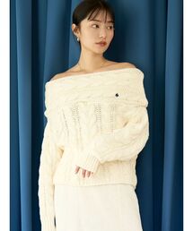 POLO BCS | 【POLO BCSコラボ】ケーブルオフショルニットプルオーバー(ニット/セーター)