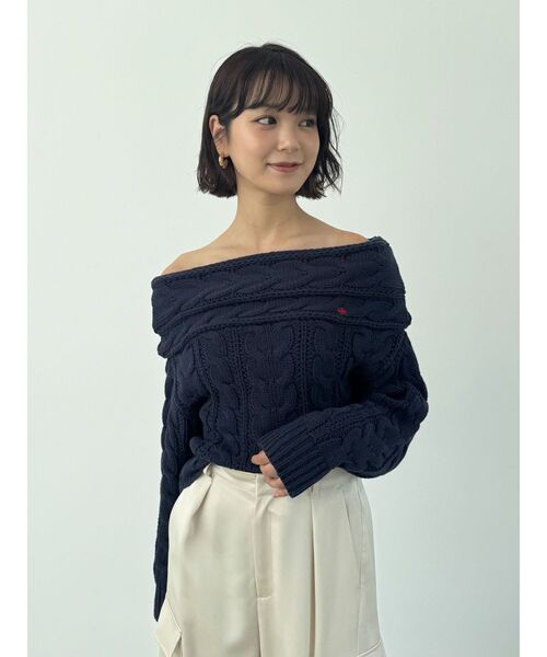 新作新品　リランドチュール♡〈POLO BCSコラボ〉ケーブルカーデプルオーバー POLO BCSコラボ〉Rirandtureルミネ新宿店限定ケーブルライン
