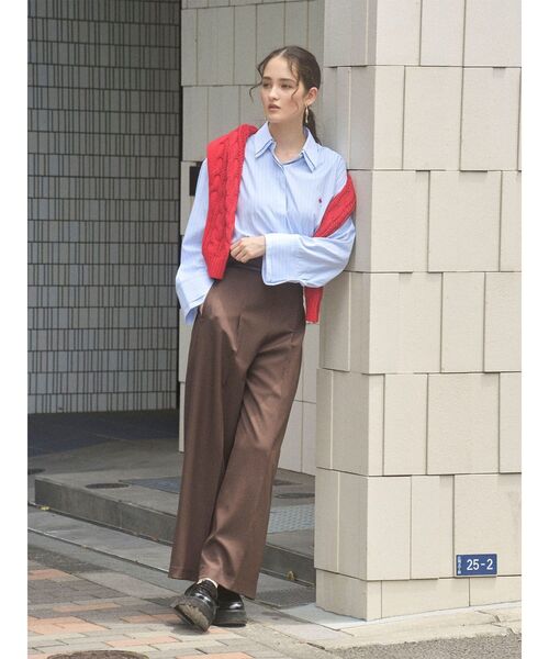 POLO BCSコラボ】ケーブルオフショルニットプルオーバー（ニット