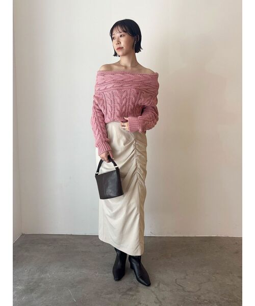 POLO BCSコラボ】ケーブルオフショルニットプルオーバー（ニット