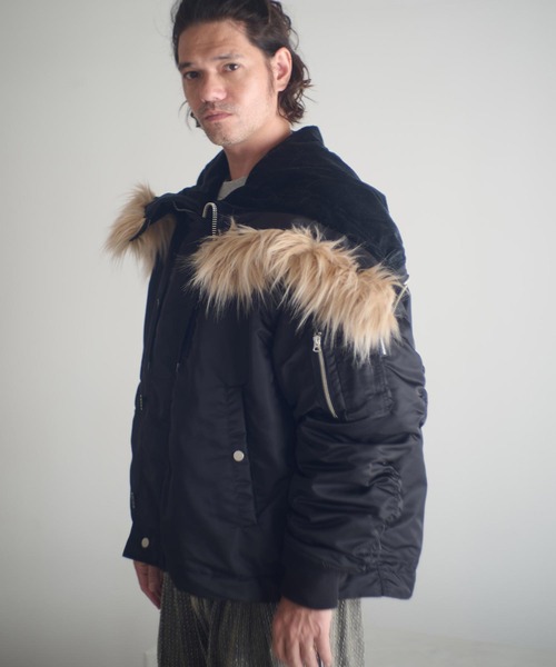 ADAM PATEK(アダムパテック)の「mj11053-N-2.5B jacket ミリタリーブルゾン(AP2523011)(ミリタリージャケット・メンズ・ブラック/オリーブ・1/2)」の5枚目の写真