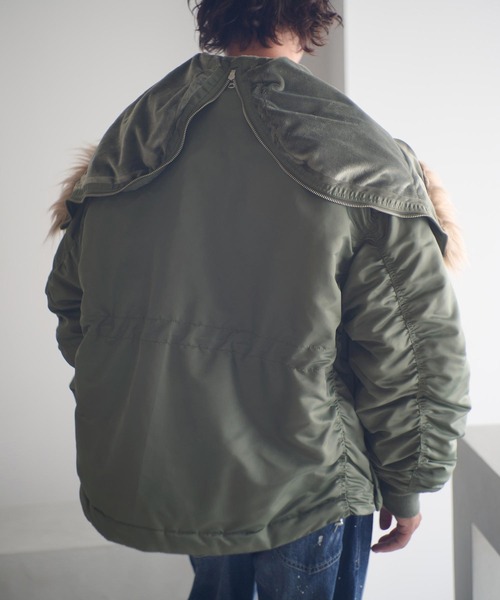 ADAM PATEK(アダムパテック)の「mj11053-N-2.5B jacket ミリタリーブルゾン(AP2523011)(ミリタリージャケット・メンズ・ブラック/オリーブ・1/2)」の9枚目の写真