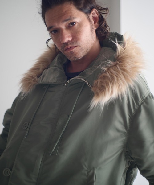 ADAM PATEK(アダムパテック)の「mj11053-N-2.5B jacket ミリタリーブルゾン(AP2523011)(ミリタリージャケット・メンズ・ブラック/オリーブ・1/2)」の11枚目の写真
