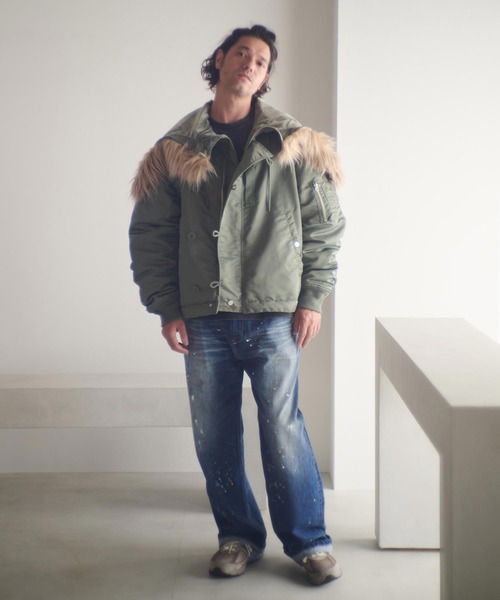 ADAM PATEK(アダムパテック)の「mj11053-N-2.5B jacket ミリタリーブルゾン(AP2523011)(ミリタリージャケット・メンズ・ブラック/オリーブ・1/2)」の12枚目の写真