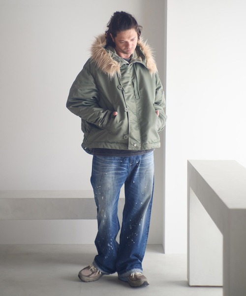 ADAM PATEK(アダムパテック)の「mj11053-N-2.5B jacket ミリタリーブルゾン(AP2523011)(ミリタリージャケット・メンズ・ブラック/オリーブ・1/2)」の13枚目の写真