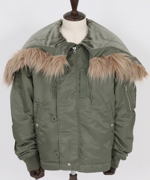 ADAM PATEK(アダムパテック)の「mj11053-N-2.5B jacket ミリタリーブルゾン(AP2523011)(ミリタリージャケット・メンズ・ブラック/オリーブ・1/2)」の17枚目の写真