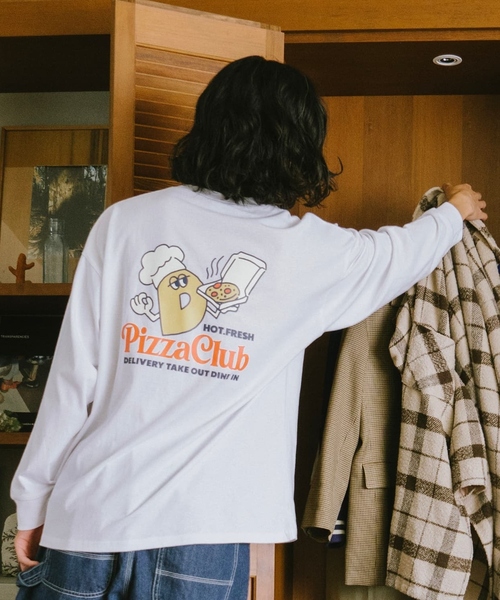 and D. petit main(アンドディープティマイン)の「【親子リンク】【DAD】OFUZAKE柄ロンT(Tシャツ/カットソー・メンズ・ベージュ系その他/グリーン/ホワイト・F)」の7枚目の写真