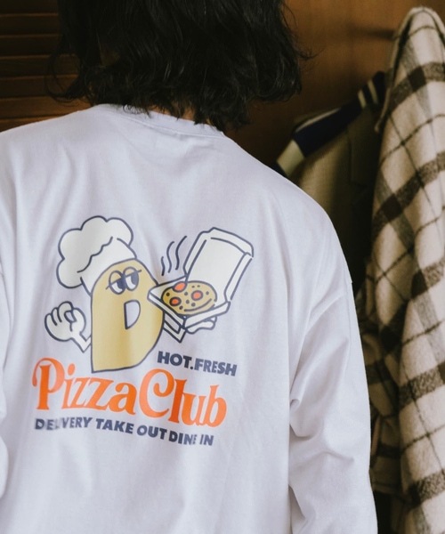 and D. petit main(アンドディープティマイン)の「【親子リンク】【DAD】OFUZAKE柄ロンT(Tシャツ/カットソー・メンズ・ベージュ系その他/グリーン/ホワイト・F)」の8枚目の写真