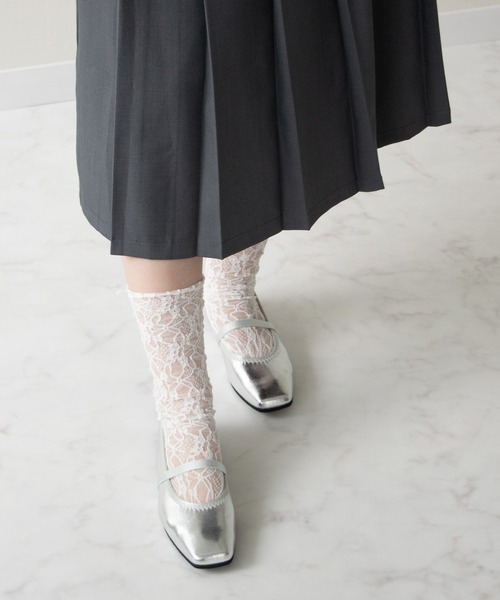 Bridget Birkin（ブリジットバーキン）の「【Bridget Birkin】エラスティックバンドスクエアバレエシューズ(551546)（バレエシューズ・レディース・ゴールド/ブラック/シルバー・22.5/23/23.5/24/24.5）」の14枚目の写真