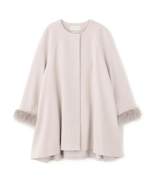 PROPORTION BODY DRESSING(プロポーションボディドレッシング)の「イレヘムミドル丈コート / 1215252003(ノーカラーコート・レディース・ダークグレー/ベージュ/グレー・MEDIUM/SMALL)」の4枚目の写真