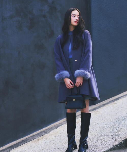 PROPORTION BODY DRESSING(プロポーションボディドレッシング)の「イレヘムミドル丈コート / 1215252003(ノーカラーコート・レディース・ダークグレー/ベージュ/グレー・MEDIUM/SMALL)」の21枚目の写真