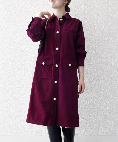 セール】SHIPS any:〈手洗い可能〉コーデュロイ シャツ ジャケット