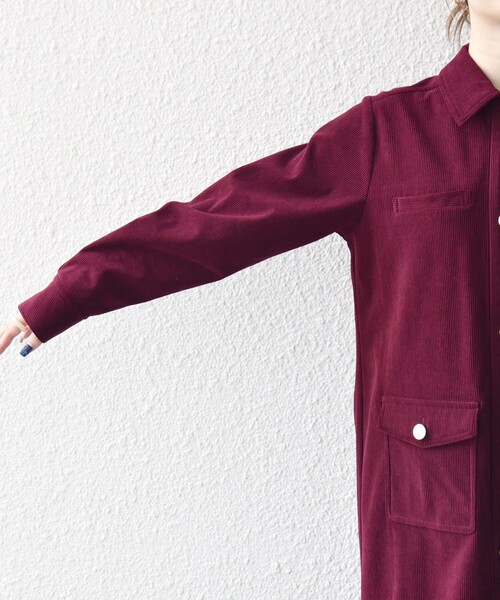 セール】SHIPS any:〈手洗い可能〉コーデュロイ シャツ ジャケット