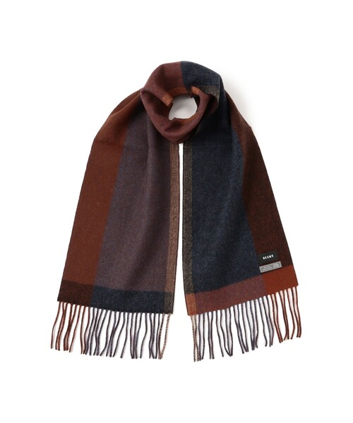 BEAMS(ビームス)の「パネル チェック リバーシブル マフラー(マフラー・メンズ・グレー/ブラック/ダークブラウン・ONE SIZE)」の3枚目の写真