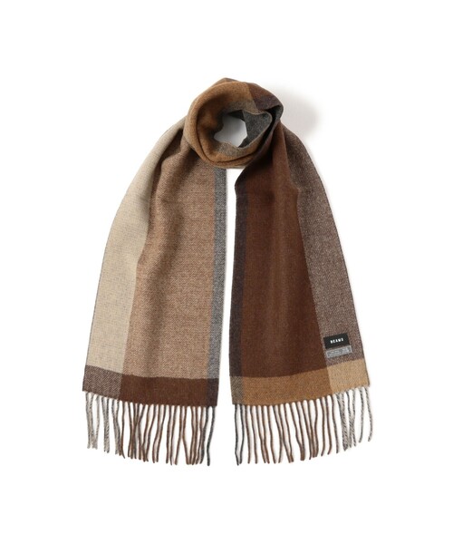 BEAMS(ビームス)の「パネル チェック リバーシブル マフラー(マフラー・メンズ・グレー/ブラック/ダークブラウン・ONE SIZE)」の12枚目の写真