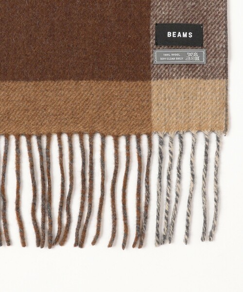BEAMS(ビームス)の「パネル チェック リバーシブル マフラー(マフラー・メンズ・グレー/ブラック/ダークブラウン・ONE SIZE)」の10枚目の写真
