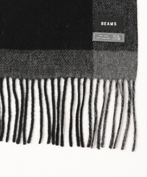 BEAMS(ビームス)の「パネル チェック リバーシブル マフラー(マフラー・メンズ・グレー/ブラック/ダークブラウン・ONE SIZE)」の6枚目の写真