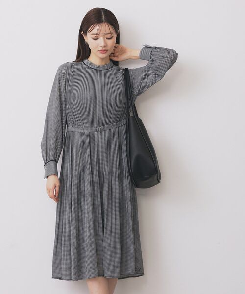 セール】《5色展開/S-3Lサイズ》プリーツフレアワンピース【洗濯機OK