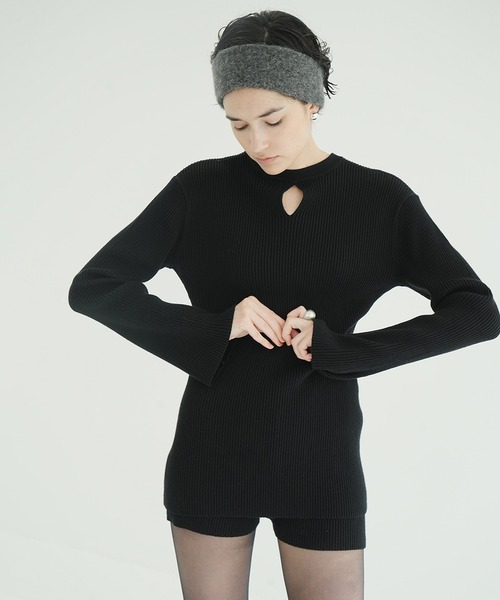 W FACE KNIT MINI ONEPIECE（ワンピース）｜CLANE（クラネ）の