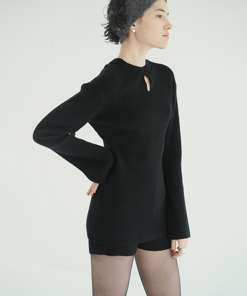 セール】W FACE KNIT MINI ONEPIECE（ワンピース）｜CLANE（クラネ）の