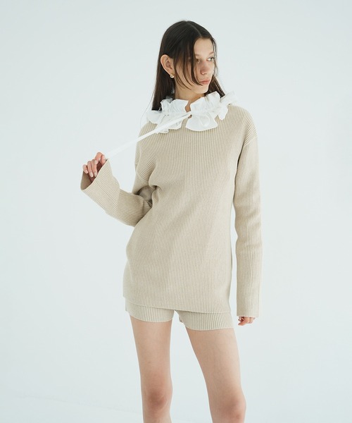 セール】W FACE KNIT MINI ONEPIECE（ワンピース）｜CLANE（クラネ）の