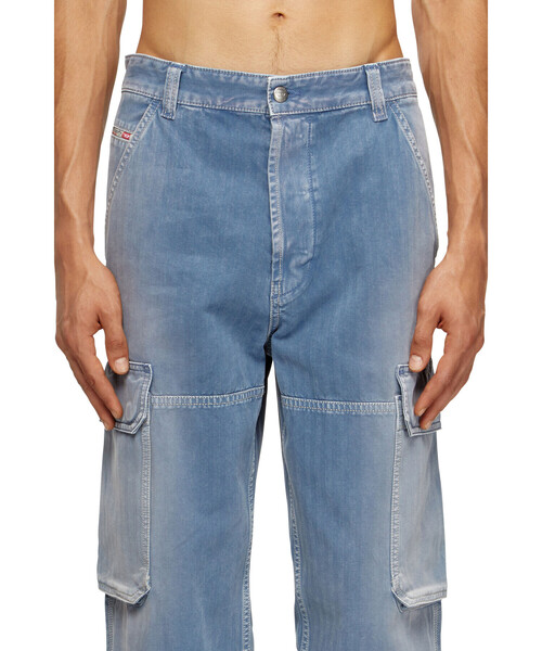 DIESEL(ディーゼル)の「メンズ デニムパンツ REGULAR D-UTY-CARGO L.30(デニムパンツ・メンズ・インディゴブルー・28inch/26inch/30inch/32inch/34inch)」の3枚目の写真